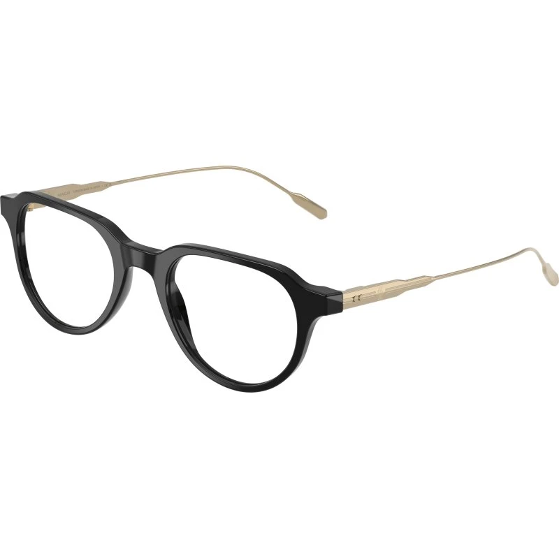 Moncler ME2031 3001 Lunettes de vue rondes en acétate noir