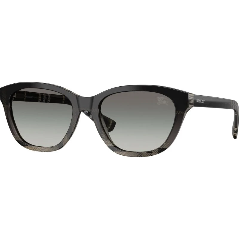 Burberry BE4486 Lunettes de Soleil Carrées en Acétate - Gris