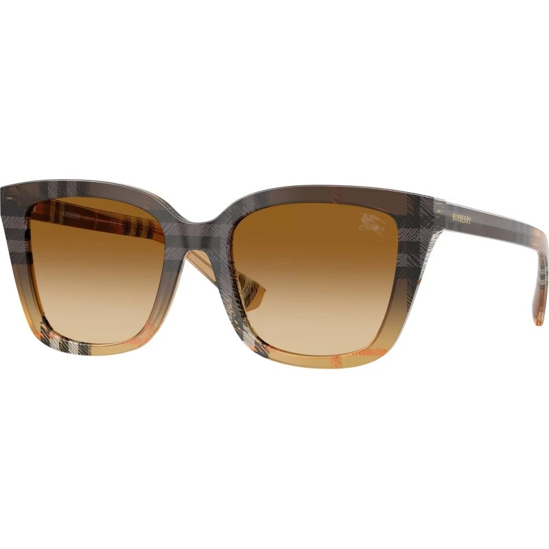 Burberry BE4487 Lunettes de Soleil Carrées Marron pour Femme