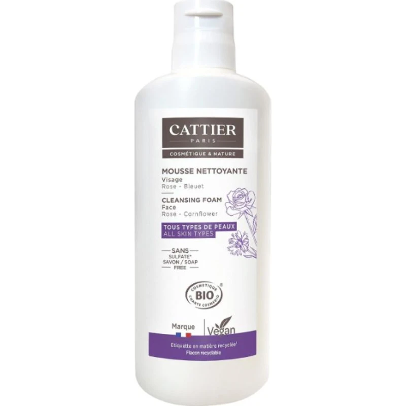 Cattier Mousse Nettoyante Visage Bio 150ml