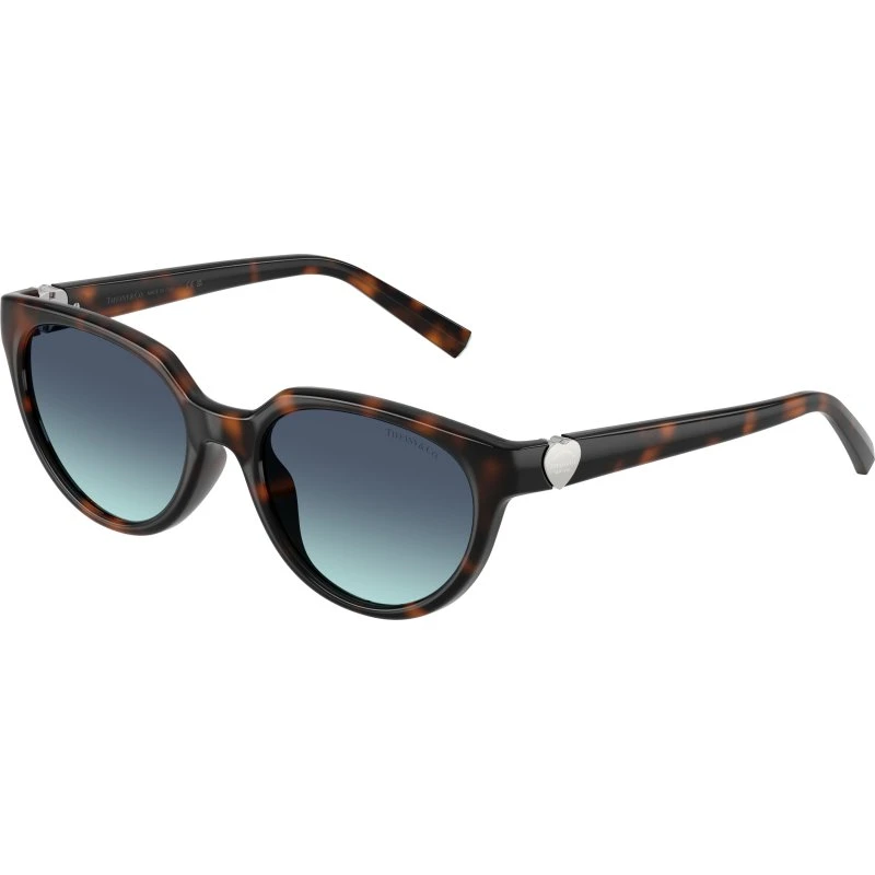 Tiffany TF4256D 80159S Lunettes de Soleil Cat Eye Écaille et Bleu