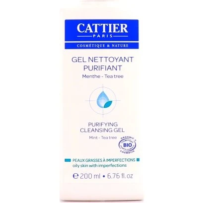 Cattier Gel Nettoyant Purifiant Bio 200 ml