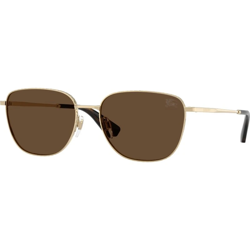 Burberry Homme BE3171 Lunettes de soleil Carrées Or et Marron