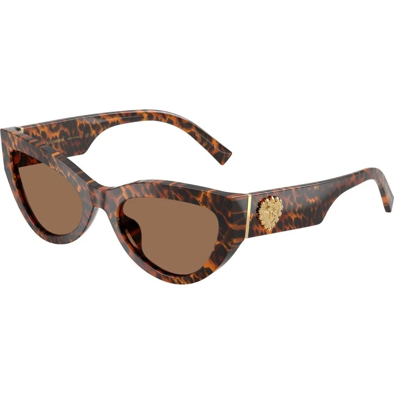 Dolce & Gabbana DG4536 Lunettes de soleil Cat Eye Marron