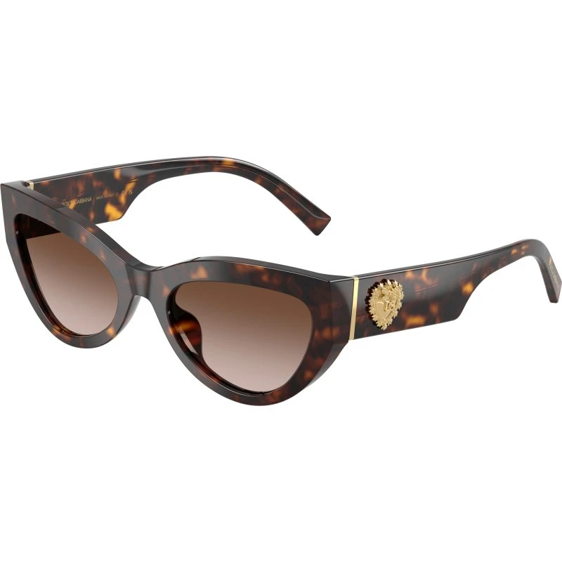 Dolce & Gabbana DG4536 Lunettes de Soleil Cat Eye Écaille Marron