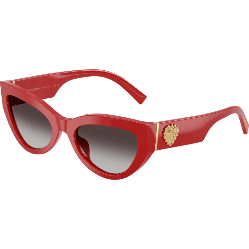 Dolce & Gabbana DG4536 Lunettes de soleil Cat Eye Rouge et Gris