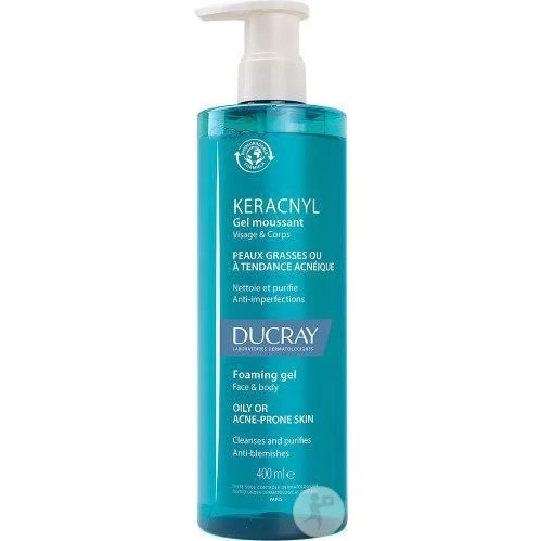 Ducray Keracnyl Gel Moussant Nettoyant Purifiant 400ml