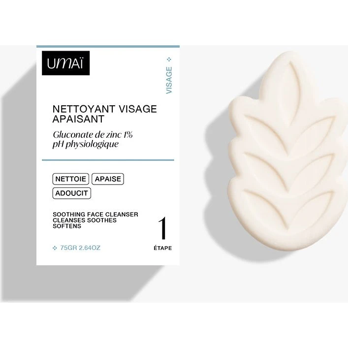 Umaï Nettoyant Visage Solide Zinc Rosé