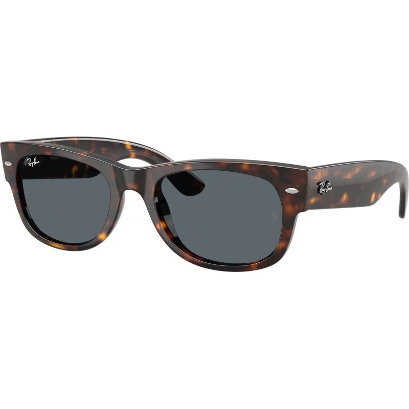 Ray-Ban RB0832S Mega Wayfarer II Lunettes de Soleil Écaille et Verres Bleus