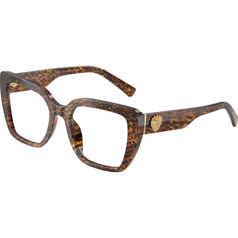 Dolce & Gabbana DG3441 3470 Lunettes de vue carrées en acétate marron
