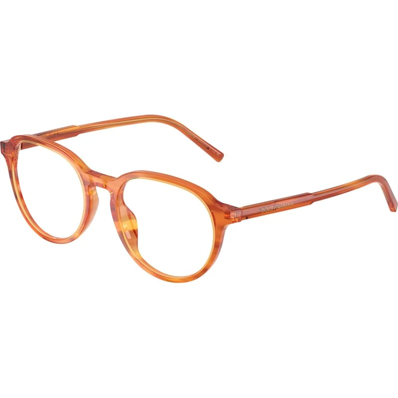 Dolce & Gabbana DG3444 Homme - Montures Optiques Pantos Marron Transparent