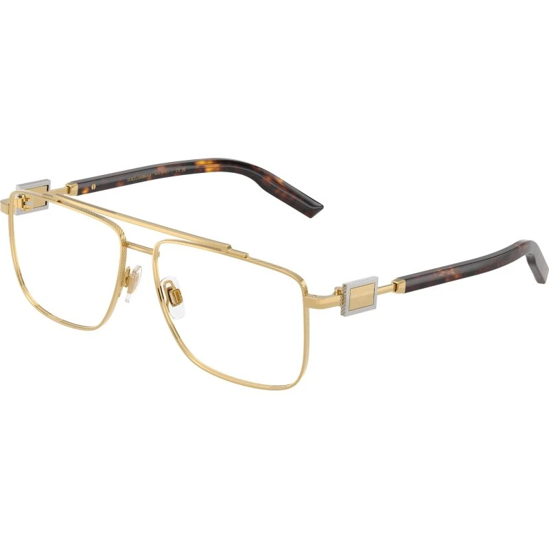 Dolce & Gabbana DG1368 02 Lunettes de vue Pilote Or pour Homme