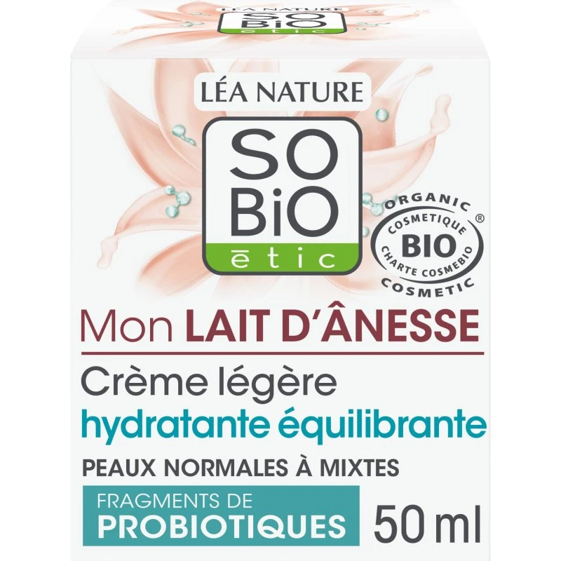 Mon Lait d'Ânesse Crème Légère Hydratante Équilibrante 50 ml