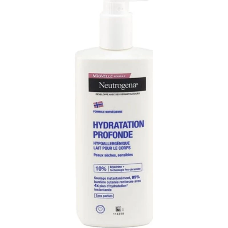 Neutrogena Hydratation Profonde Lait Corps Hypoallergénique 400ml