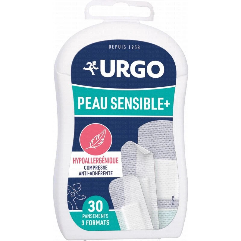 Urgo Peau Sensible+ 30 Pansements Hypoallergéniques