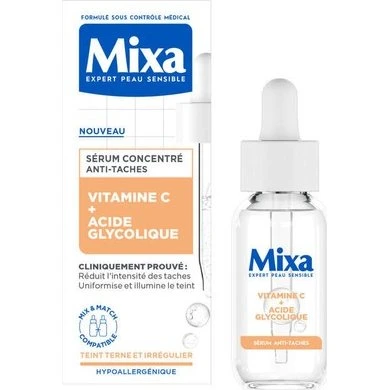 Mixa Sérum Anti-Taches Vitamine C + Acide Glycolique 30 ml