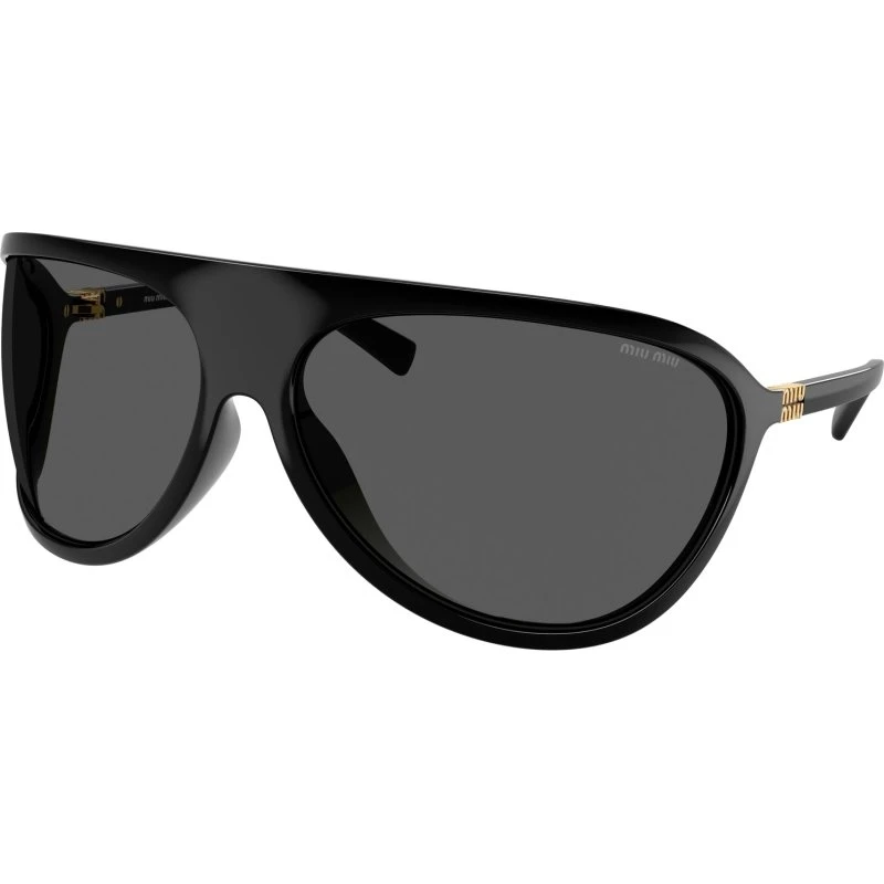 Miu Miu Lunettes de Soleil Géométriques MU A01S 1AB5S0 Noir/Gris