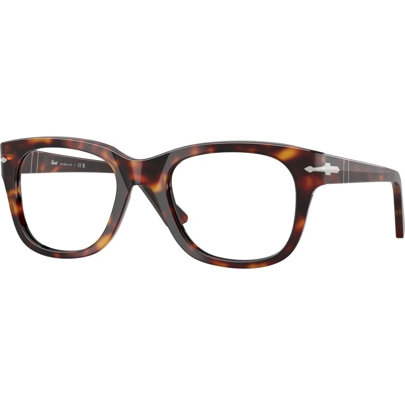Persol PO3372V 24 Lunettes Optiques Carrées en Acétate Écaille