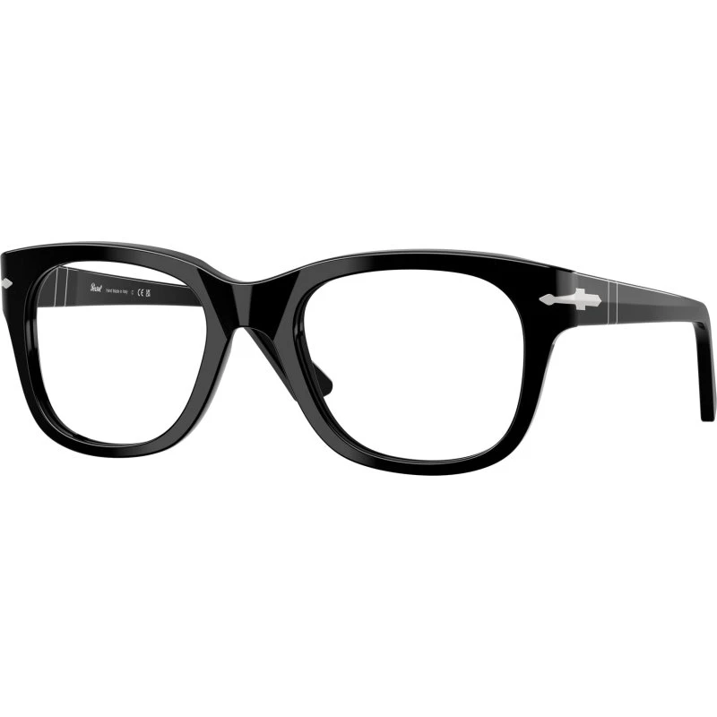 Persol PO3372V 95 Montures Optiques Carrées en Acétate Noir