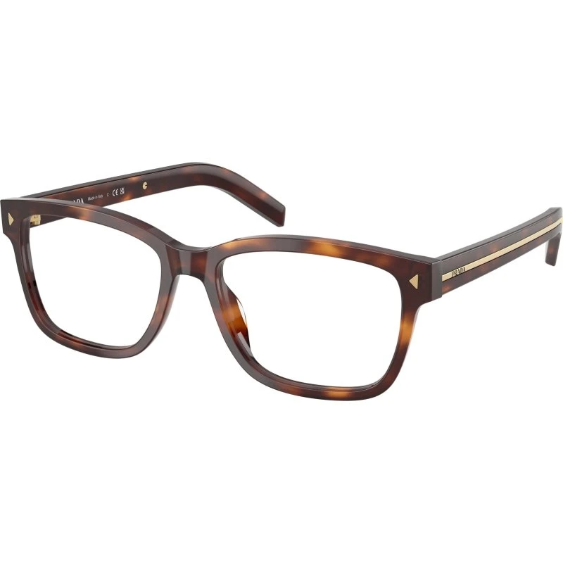 Prada Homme PR B10V 15W1O1 - Lunettes Optiques Carrées en Acétate Écaille