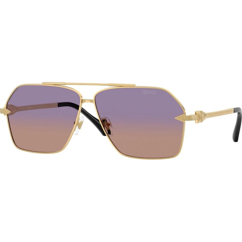 Versace Homme VE2284 1002EL Lunettes de Soleil Pilote Or