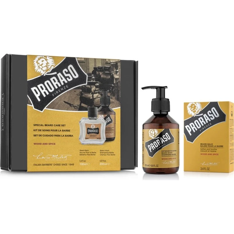 Proraso Coffret Duo Baume + Shampoing Wood and Spice