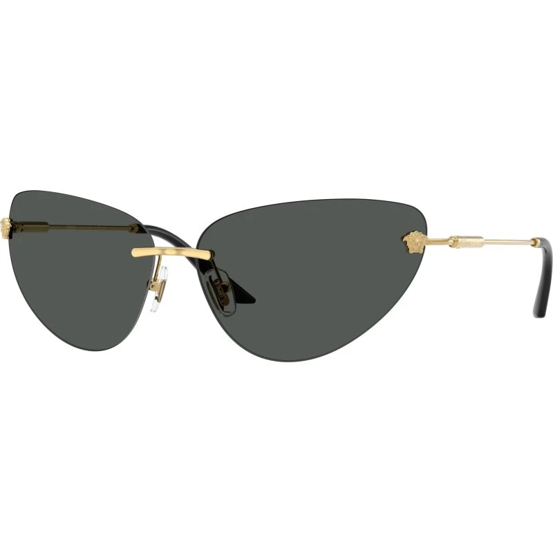 Versace VE2281 Lunettes de Soleil Cat Eye Or et Gris