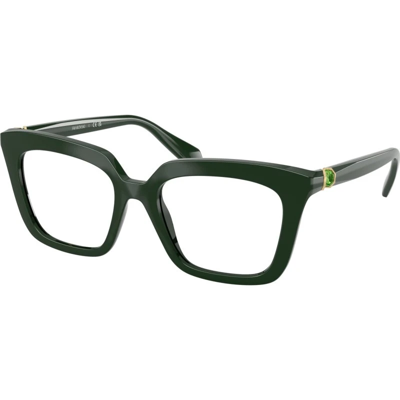 Swarovski SK2043 1026 - Montures Optiques Carrées en Acétate Vert