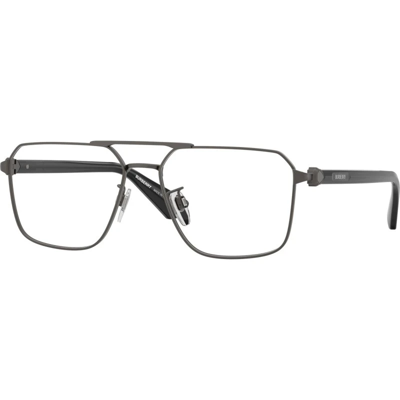 Burberry Homme BE1395D 1316 - Montures Optiques Géométriques en Métal Gris