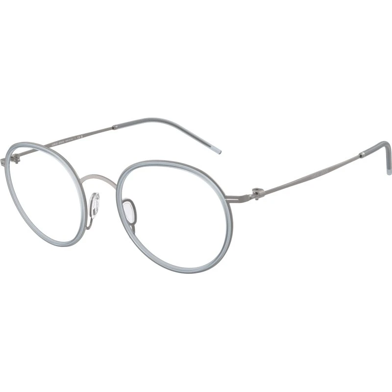 Giorgio Armani Homme AR5155 3003 - Montures Optiques Rondes Métal Gris