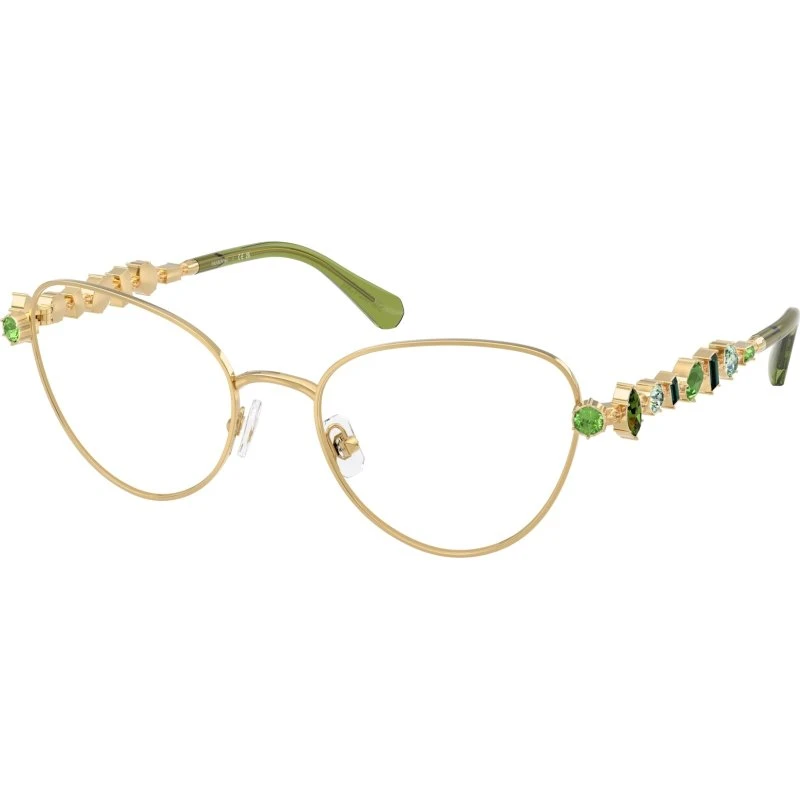 Swarovski SK1024 Montures Optiques Cat Eye en Métal Doré