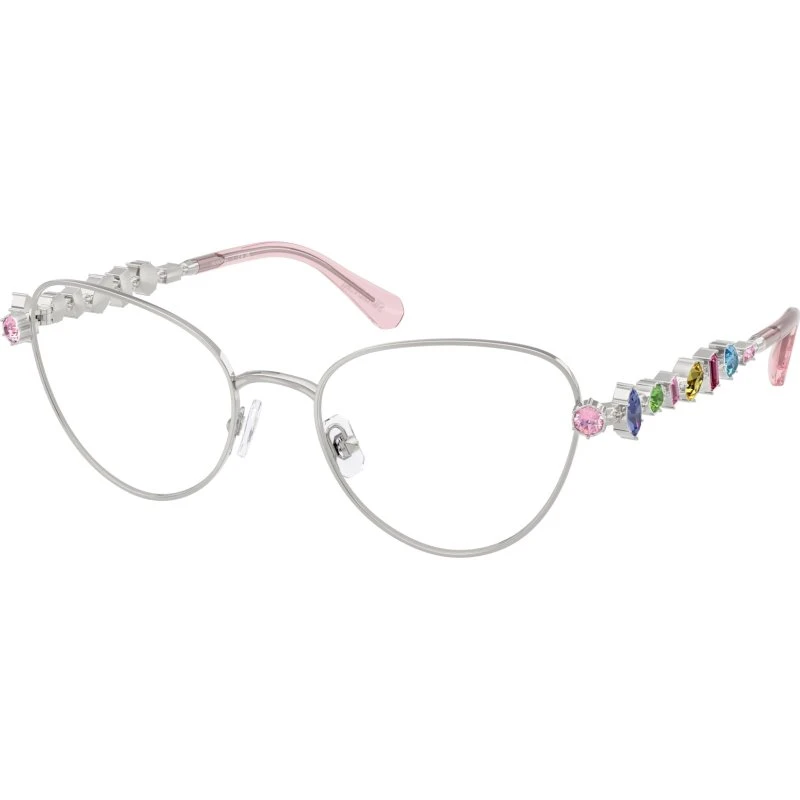 Swarovski SK1024 401M Montures Optiques Cat Eye Argent