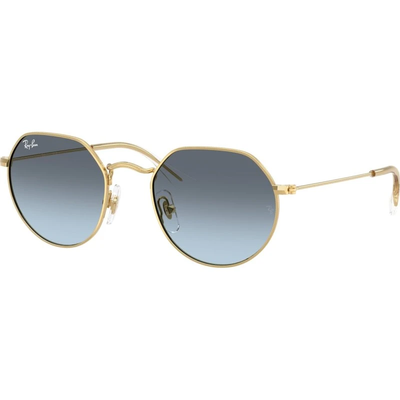 Ray-Ban Junior Jack RJ9565S Lunettes de Soleil Métal Or Géométrique
