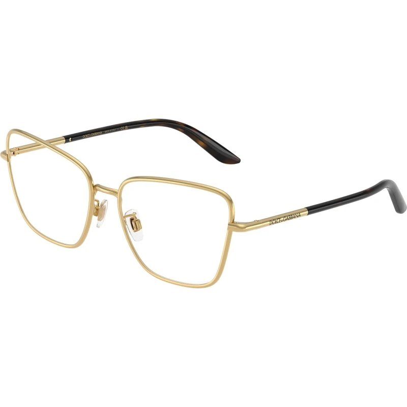 Dolce & Gabbana DG1359 02 Montures Optiques Œil de Chat Dorées