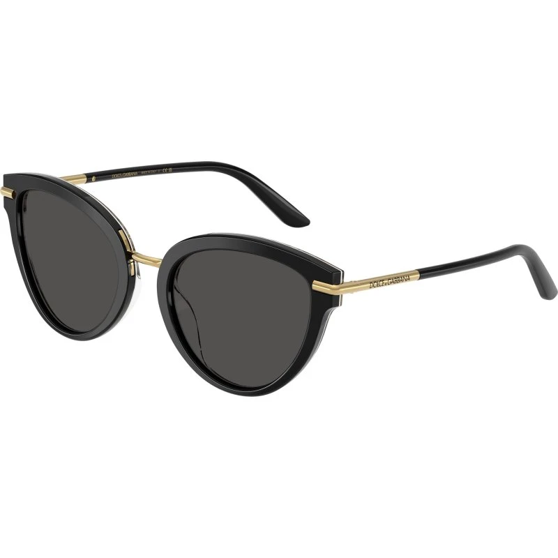 Dolce & Gabbana DG4492 Lunettes de Soleil Papillon Noir et Gris