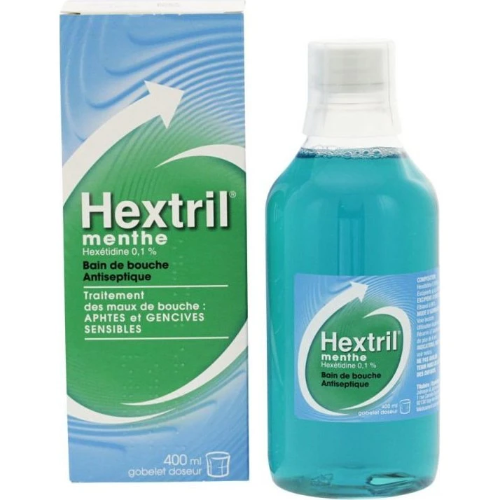 Hextril Menthe 0,1% Bain de Bouche 400ml