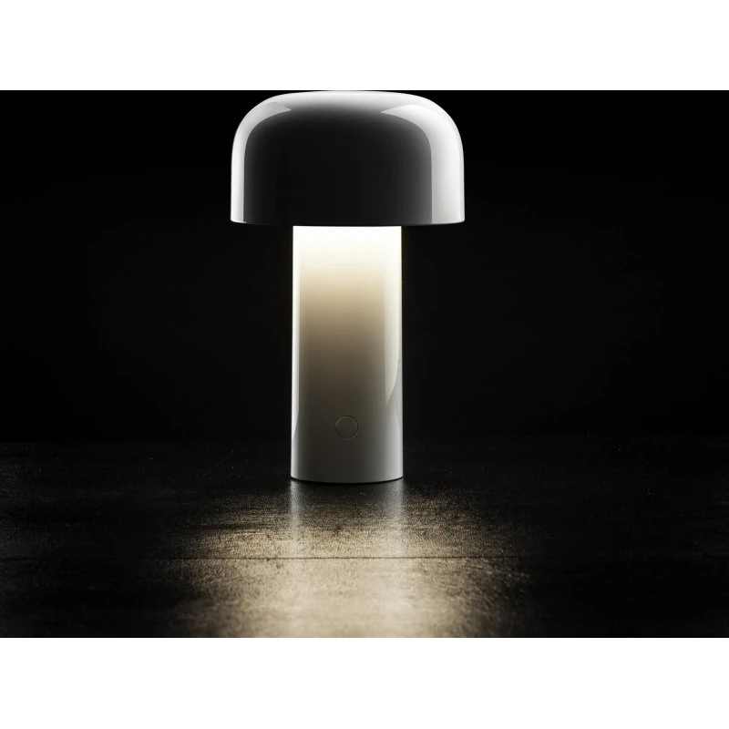 Lampe à poser LED rechargeable Bellhop FLOS, Blanche, 21 cm
