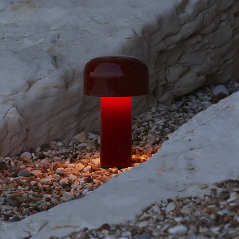 Flos Lampe à poser LED Bellhop Rouge, Rechargeable, 21 cm