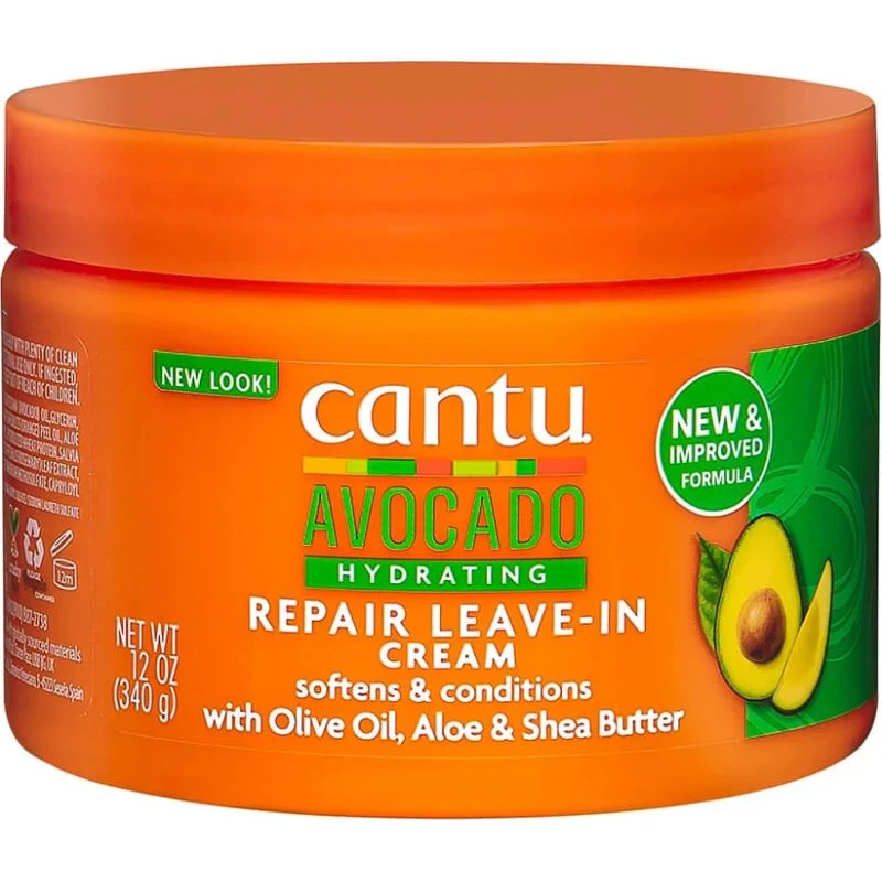 Cantu Crème hydratante sans rinçage à l'huile d'avocat, 340 g