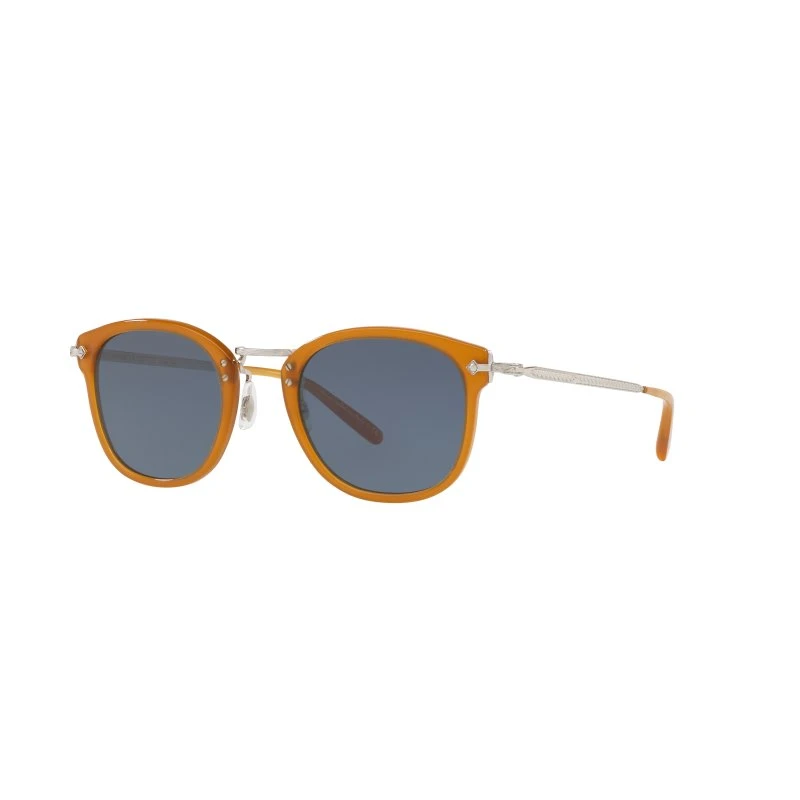 Oliver Peoples OV5350S Homme - Lunettes de soleil Carrées Orange et Bleu