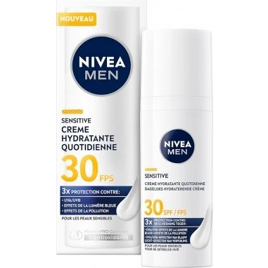 Nivea Men Crème Visage Hydratante Sensitive SPF30 50ml
