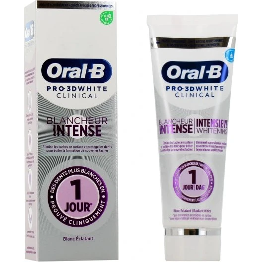 Oral-B Pro 3D White Clinical Blancheur Intense 75 ml