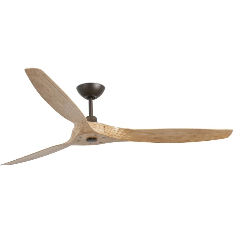 FARO BARCELONA Ventilateur de plafond Morea L, DC, 3 pales, Marron