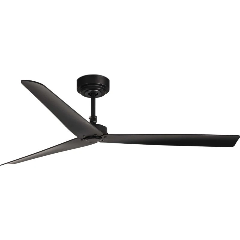 FARO BARCELONA Ventilateur de plafond Milos DC, Noir Mat, Ø 132 cm