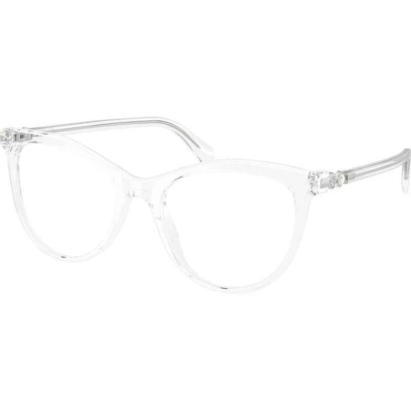Swarovski SK2064 1027 - Montures Optiques Rondes en Acétate Transparent