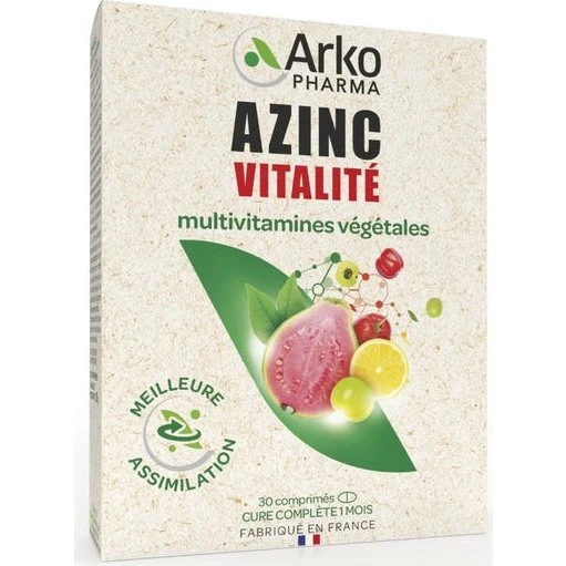 Arkopharma Azinc Vitalité Multivitamines Végétales 30 Comprimés