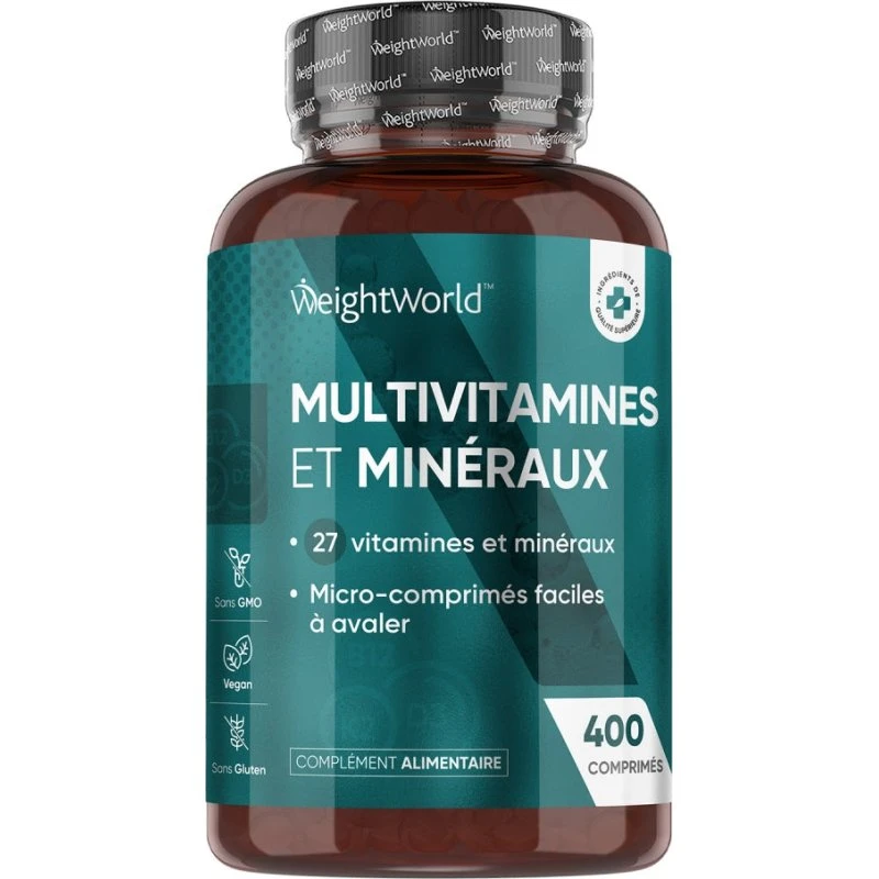 WeightWorld Multivitamines Véganes 27 Nutriments