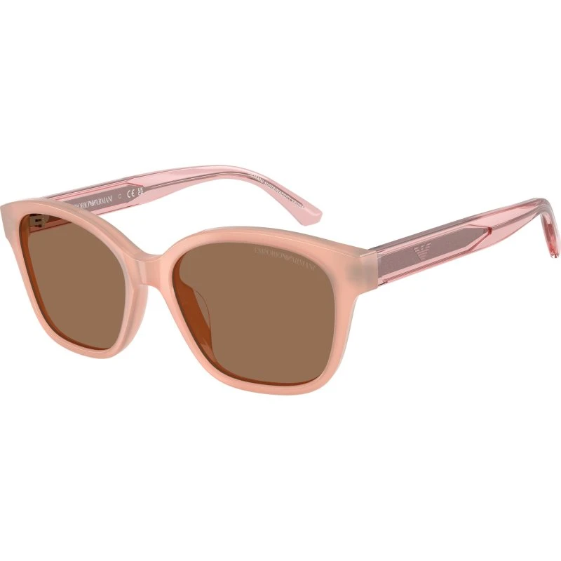 Emporio Armani Enfant EK4009U Lunettes de Soleil Cat Eye Rose Marron