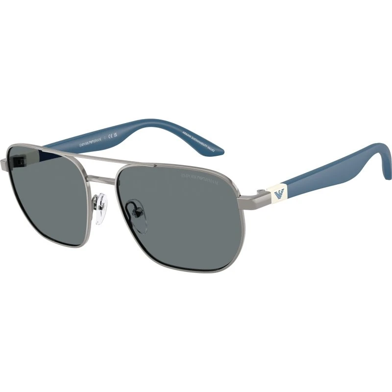 Emporio Armani Enfant Lunettes de Soleil EK2003 Métal Gris Bleu