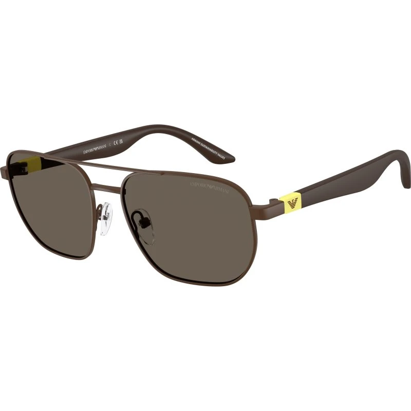 Emporio Armani Enfant EK2003 Lunettes de Soleil Carrées Marron